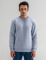 Crewneck Fleece Sweatshirt - Heather Grey