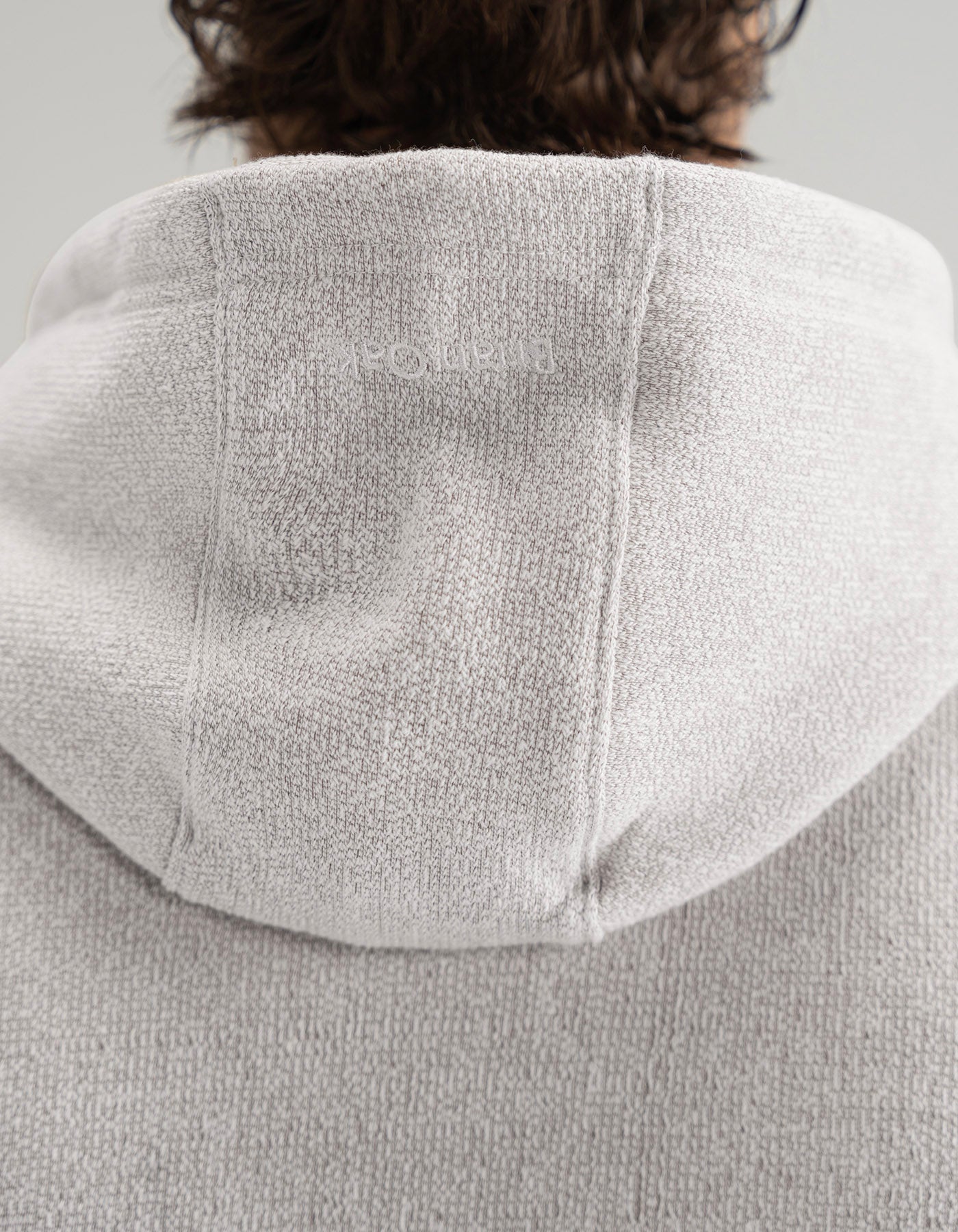 Beige Textured Pullover Nantucket Hoodie
