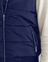 Navy Hooded Gilet Jacket