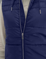 Navy Hooded Gilet Jacket