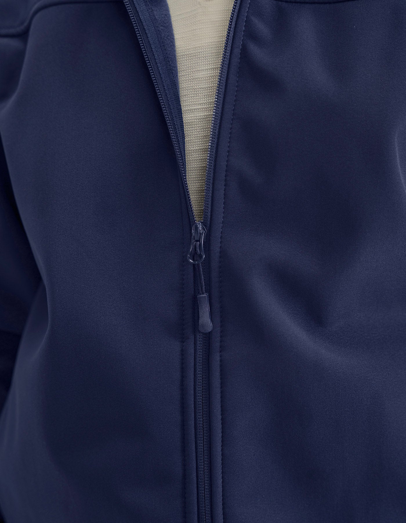 Navy Hooded Windbreaker Jacket