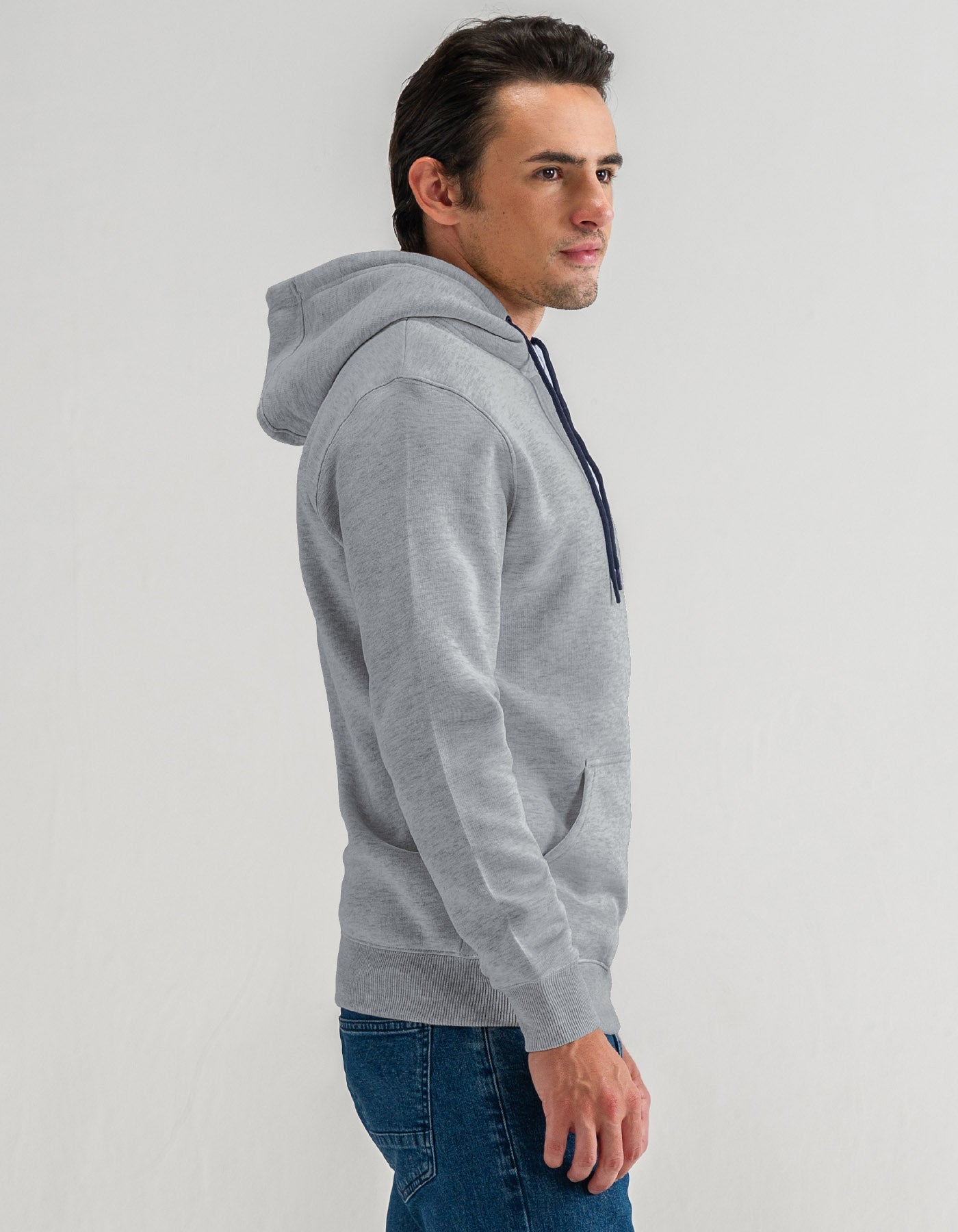Heather Grey Pullover Fleece Hoodie