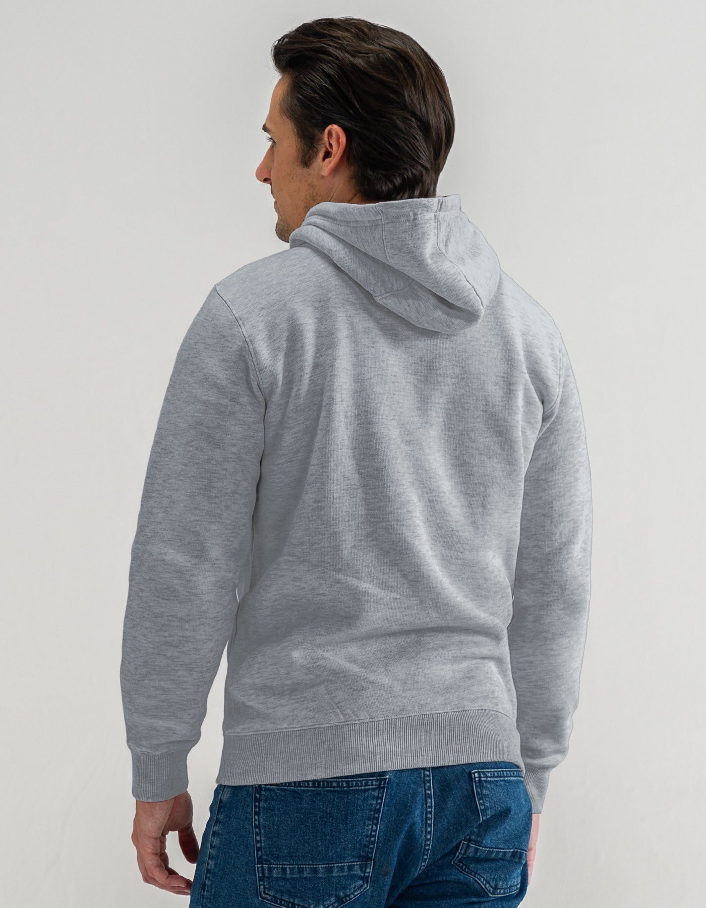 Heather Grey Pullover Fleece Hoodie