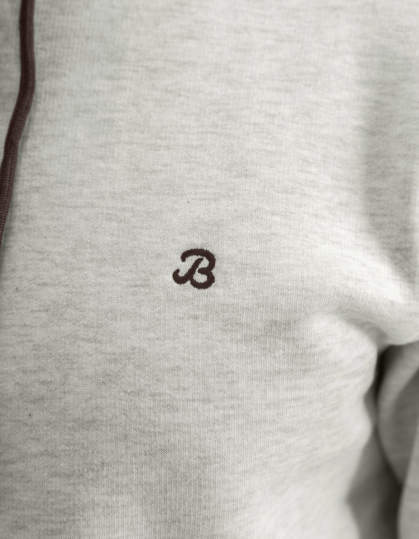 Oatmeal Plain Pullover Fleece Hoodie