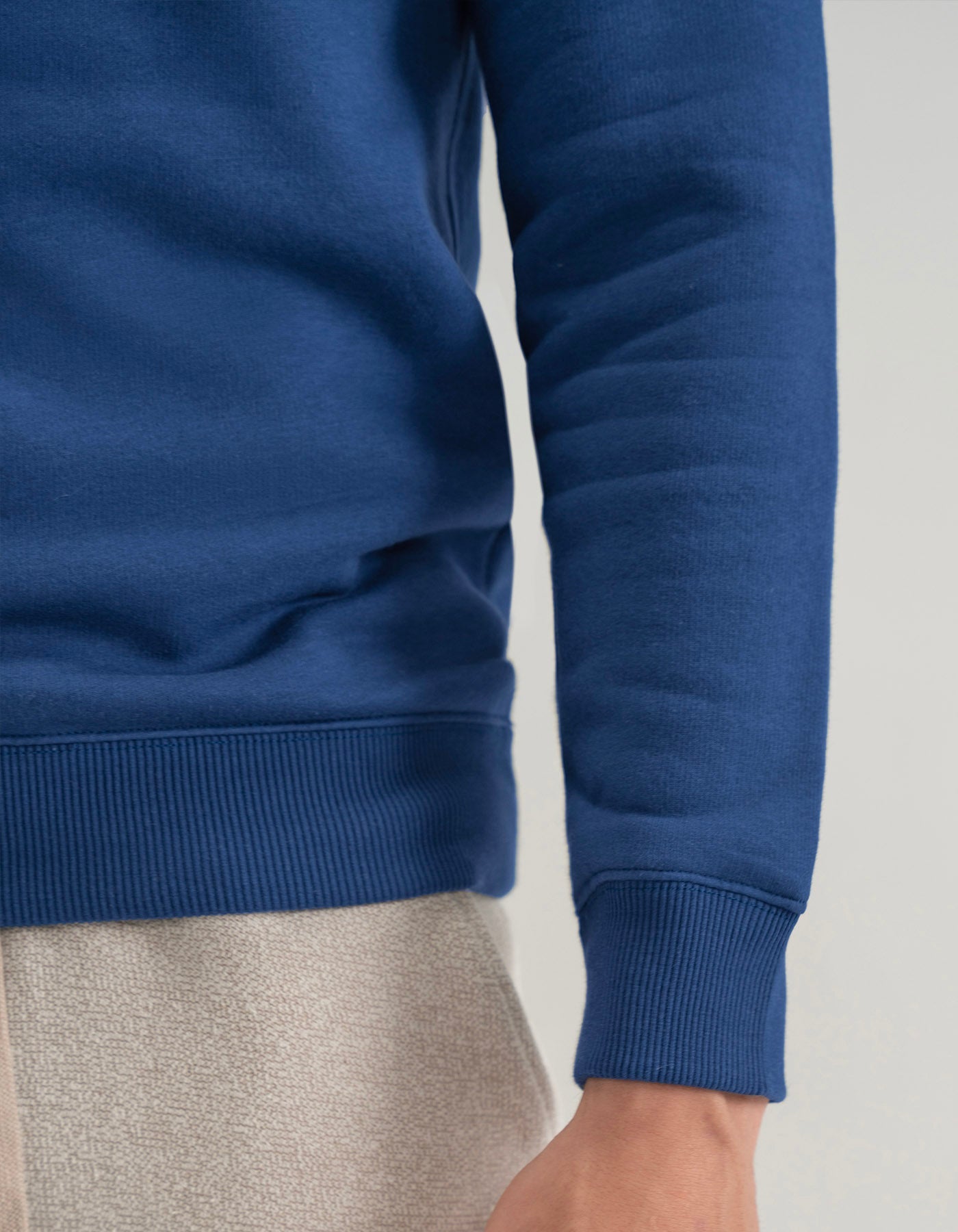 Medium Blue Embroidered Sweatshirt