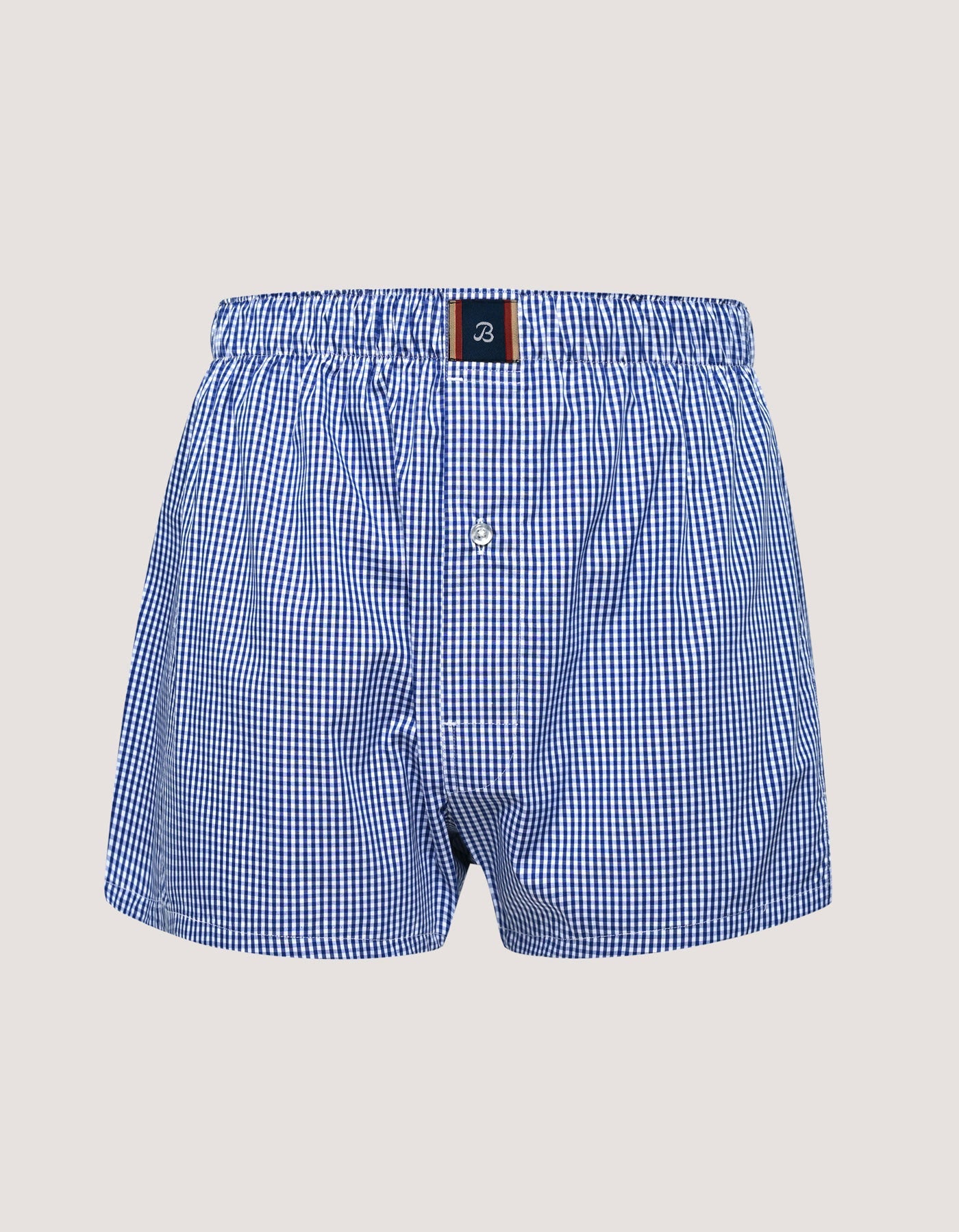 Royal Blue Woven Check Boxer