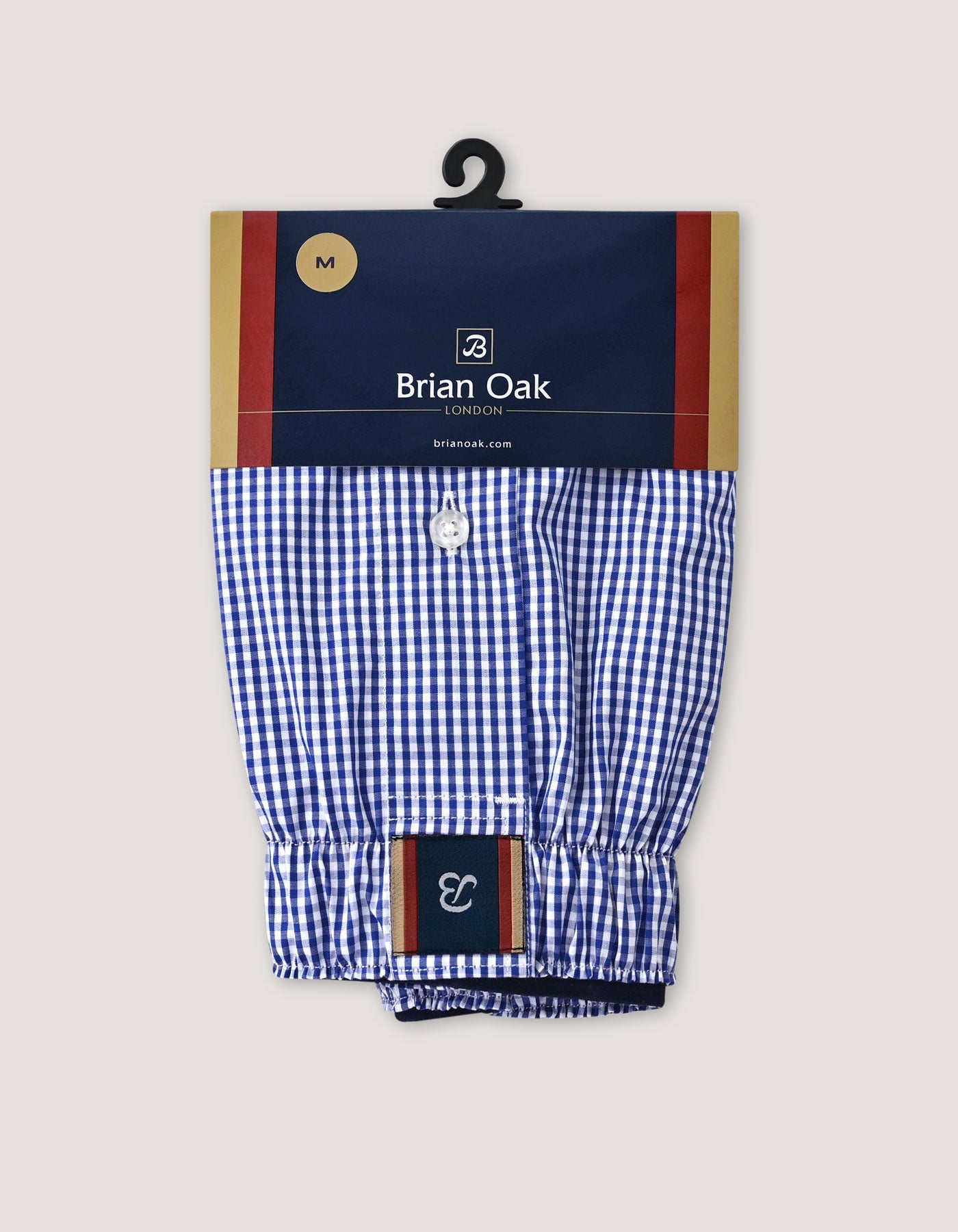Royal Blue Woven Check Boxer