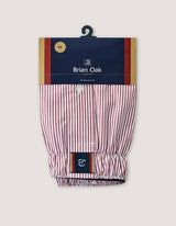 Maroon Striped Cotton Boxers