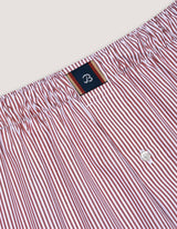 Maroon Striped Cotton Boxers