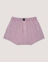Maroon Striped Cotton Boxers
