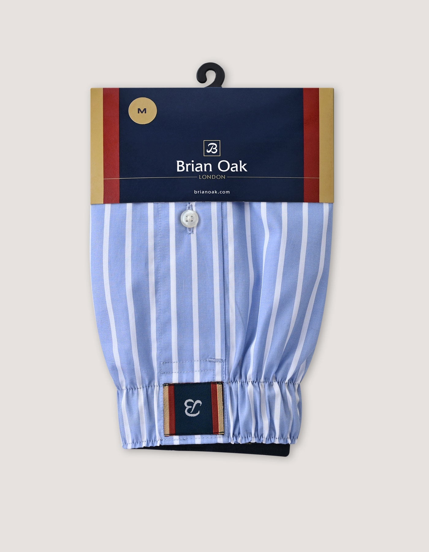 Sky Blue Striped Woven Boxer