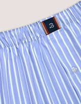 Sky Blue Striped Woven Boxer