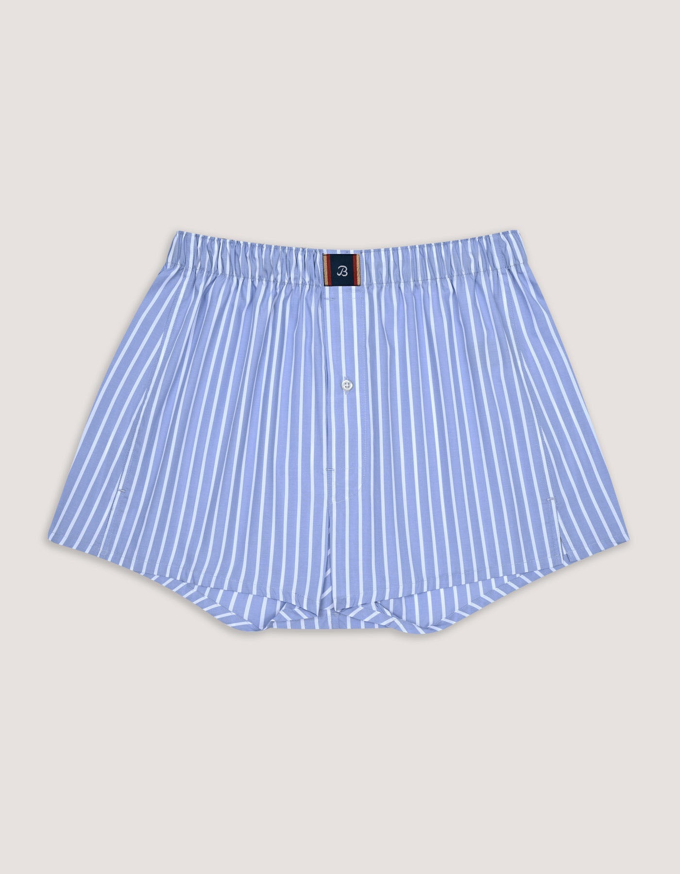 Sky Blue Striped Woven Boxer
