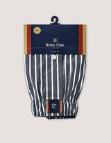 Charcoal Grey Striped Cotton Boxer