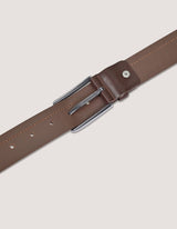 Dark Brown Leather Belt