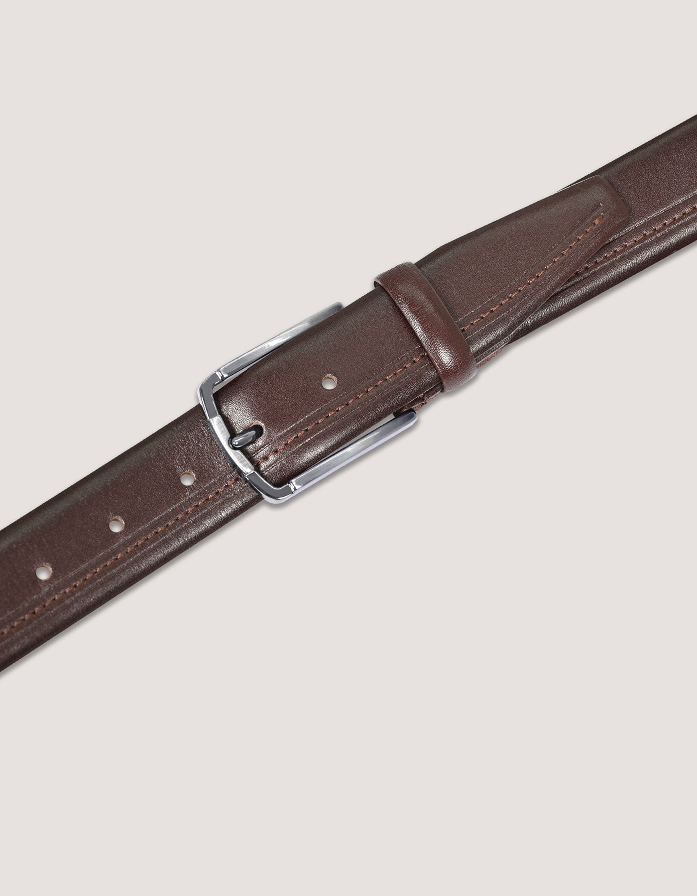 Dark Brown Leather Belt