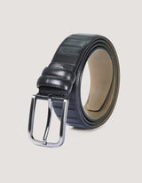 Formal Black Leather Belt