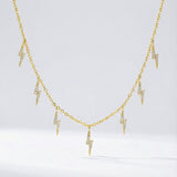 Beau Lightning Necklace | 14K Gold Plated