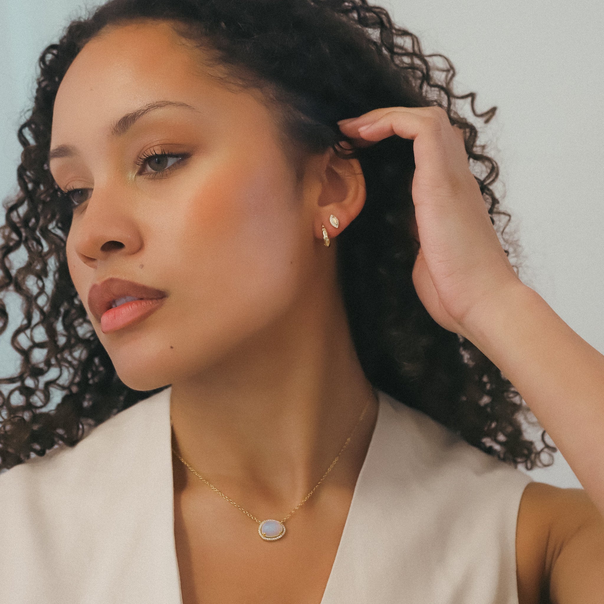 Esti Star Hoop Earrings | 18K Gold Plated
