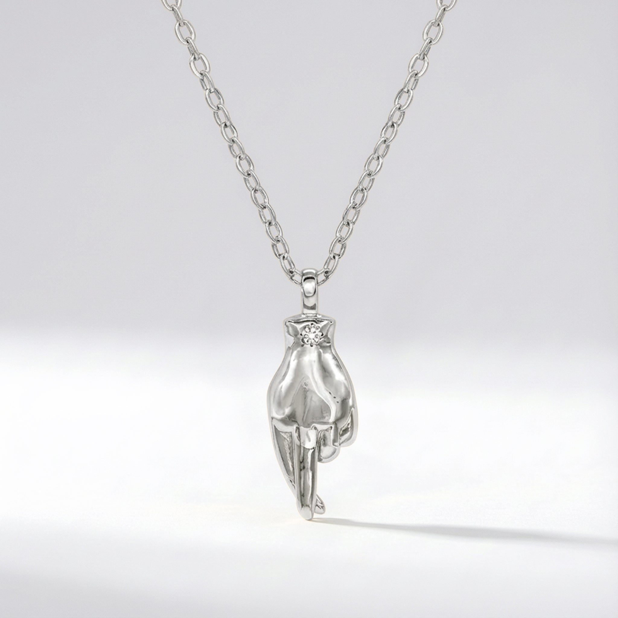 Billie Fingers Crossed Necklace | 925 Sterling Silver