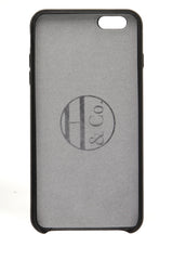 iPhone 6 Plus Case, Black Leather