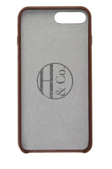 iPhone 7/8 Plus Case, Brown Leather