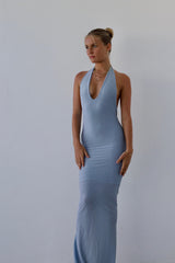ANASTASIA DRESS - BABY BLUE SHIMMER
