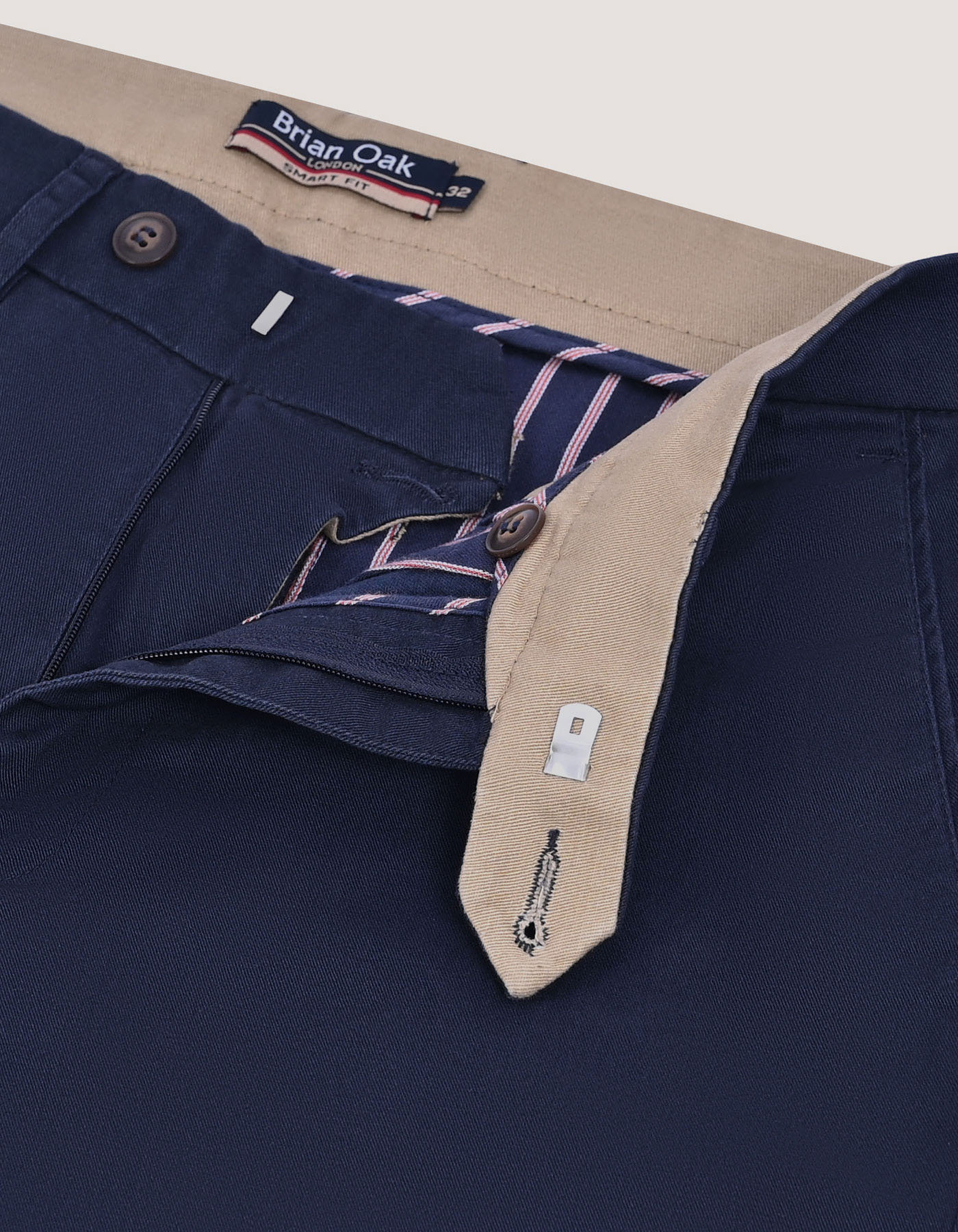 Navy Cross Pocket Twill Chino Trouser
