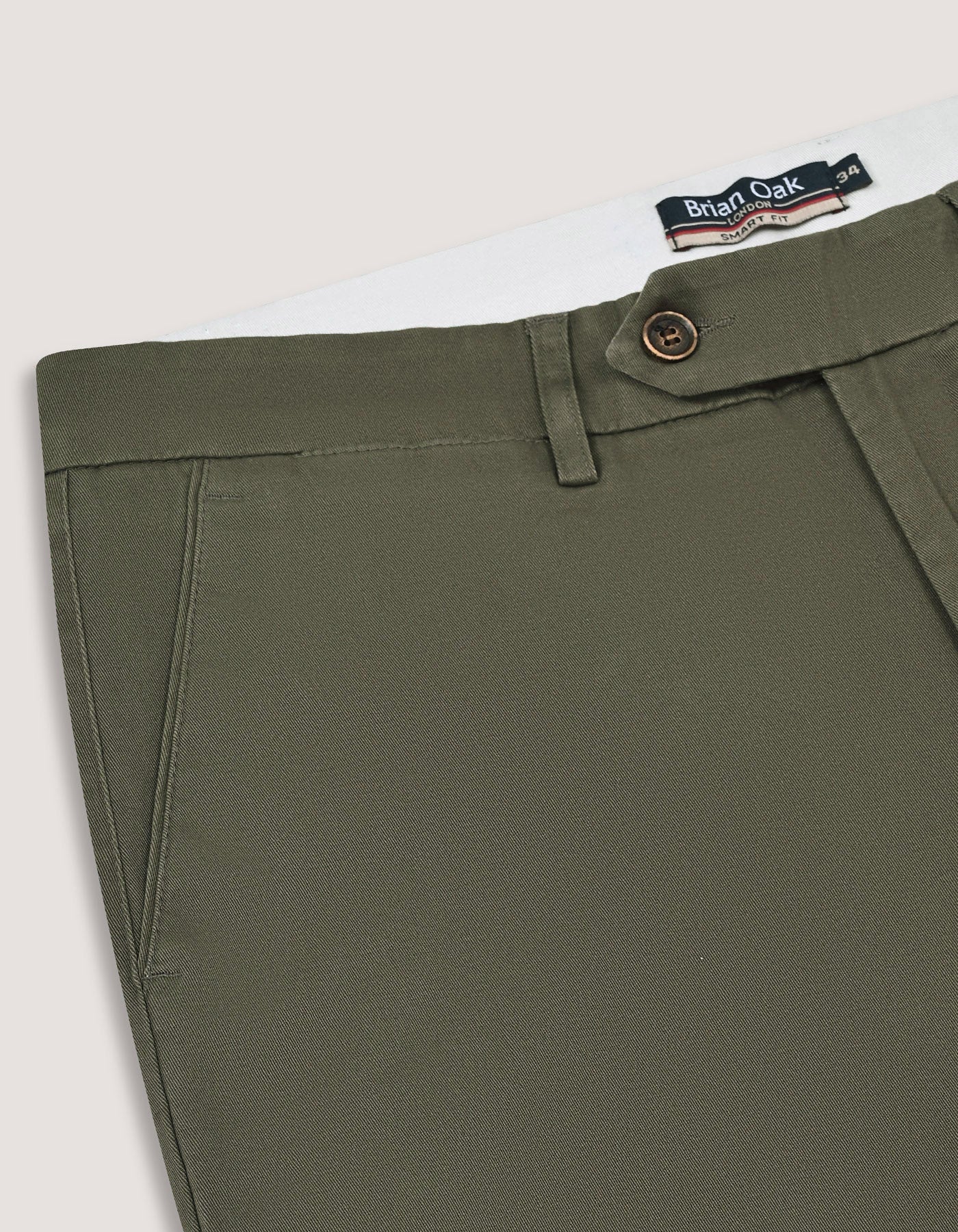 Smart Fit Olive Chino Trouser