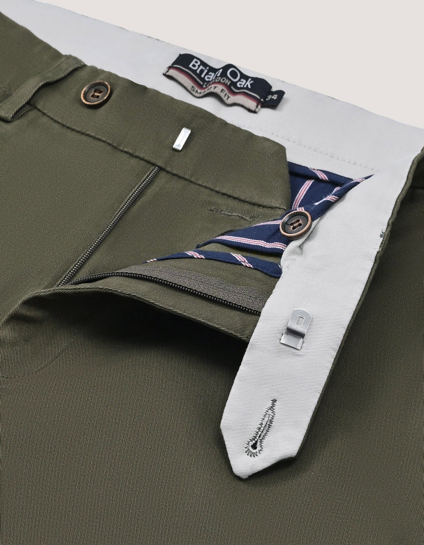 Smart Fit Olive Chino Trouser