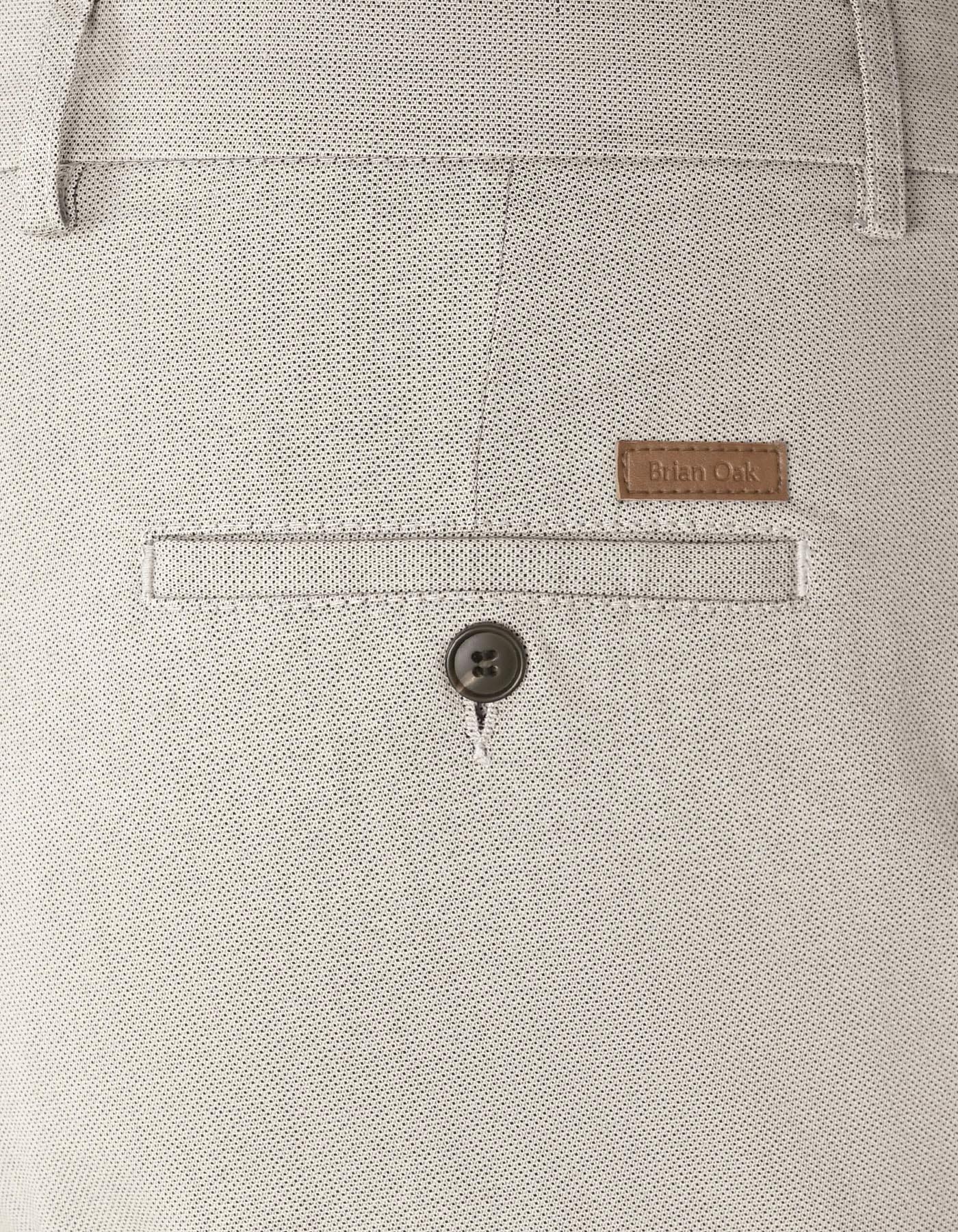 Light Grey Textured Chinos