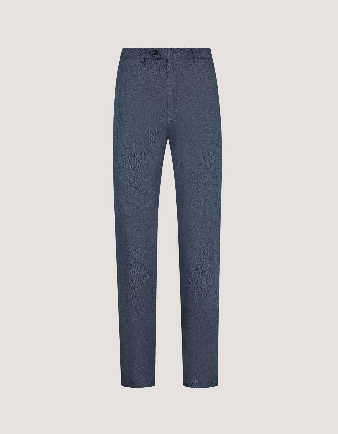 Blue Textured Chino Trouser