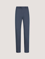 Blue Textured Chino Trouser