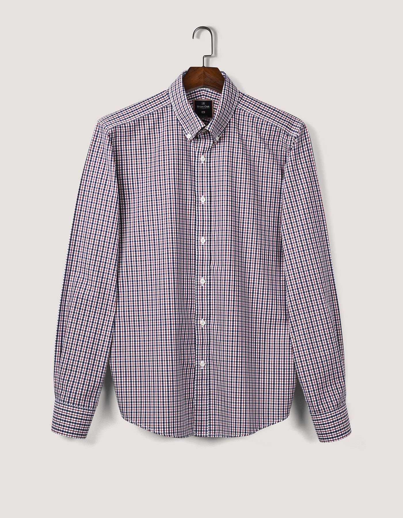 Easy Care Casual Check Shirt - Navy