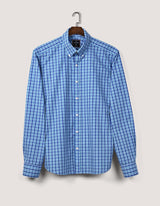 Sky Blue Casual Check Shirt