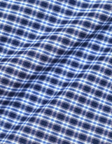 Navy Blue Casual Check Shirt