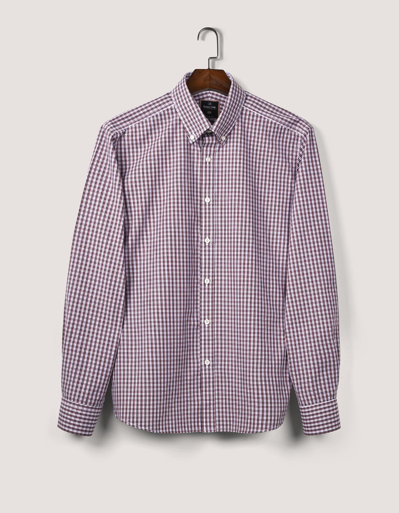 Maroon Casual Check Shirt