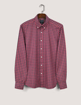 Easy Care Casual Red Check Shirt