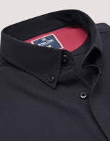 Black Long Sleeve Button Down Casual Shirt