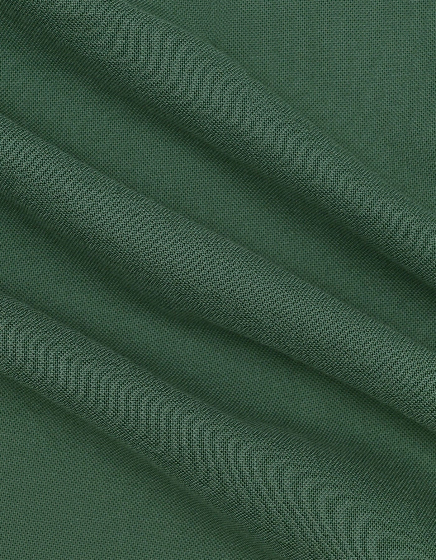 Dark Green Long Sleeve Button Down Casual Shirt