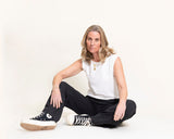 HERO sleeveless top, warm white