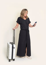 MUSE maxi skirt, charcoal
