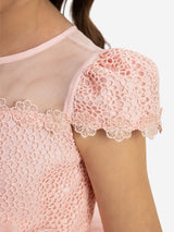 DRESS & Fleur Baby Girls Dress with Tulle Skirt in Pink