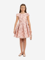 DRESS & Fleur Girls Stylish Dress with Matching Bag in Pink