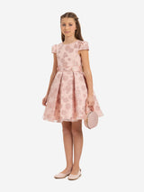 DRESS & Fleur Girls Stylish Dress with Matching Bag in Pink