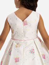 DRESS & Fleur Girls Party Dress with Bag in Pink