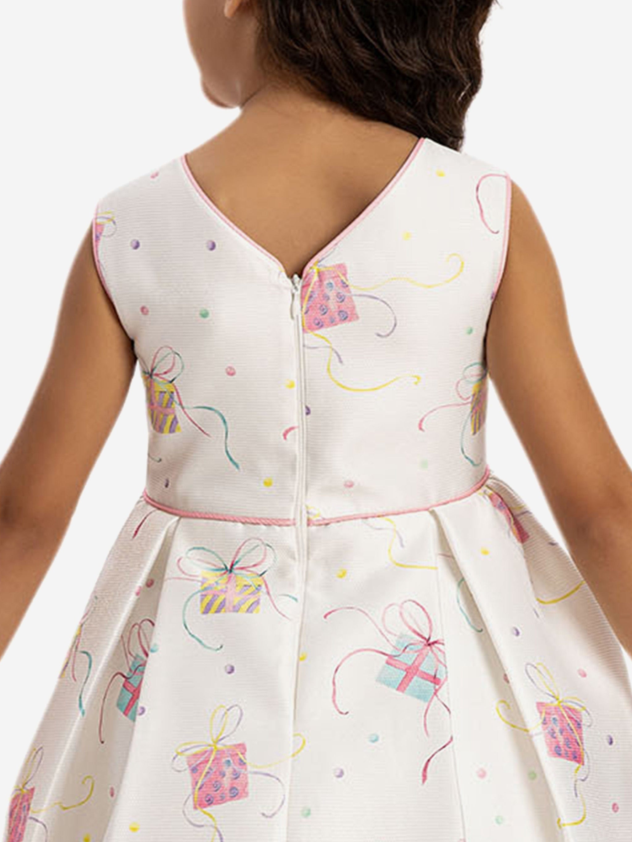 DRESS & Fleur Girls Party Dress with Bag in Pink