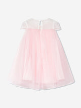DRESS & Fleur Girls Flower Occasion Dress with Headband in Pink