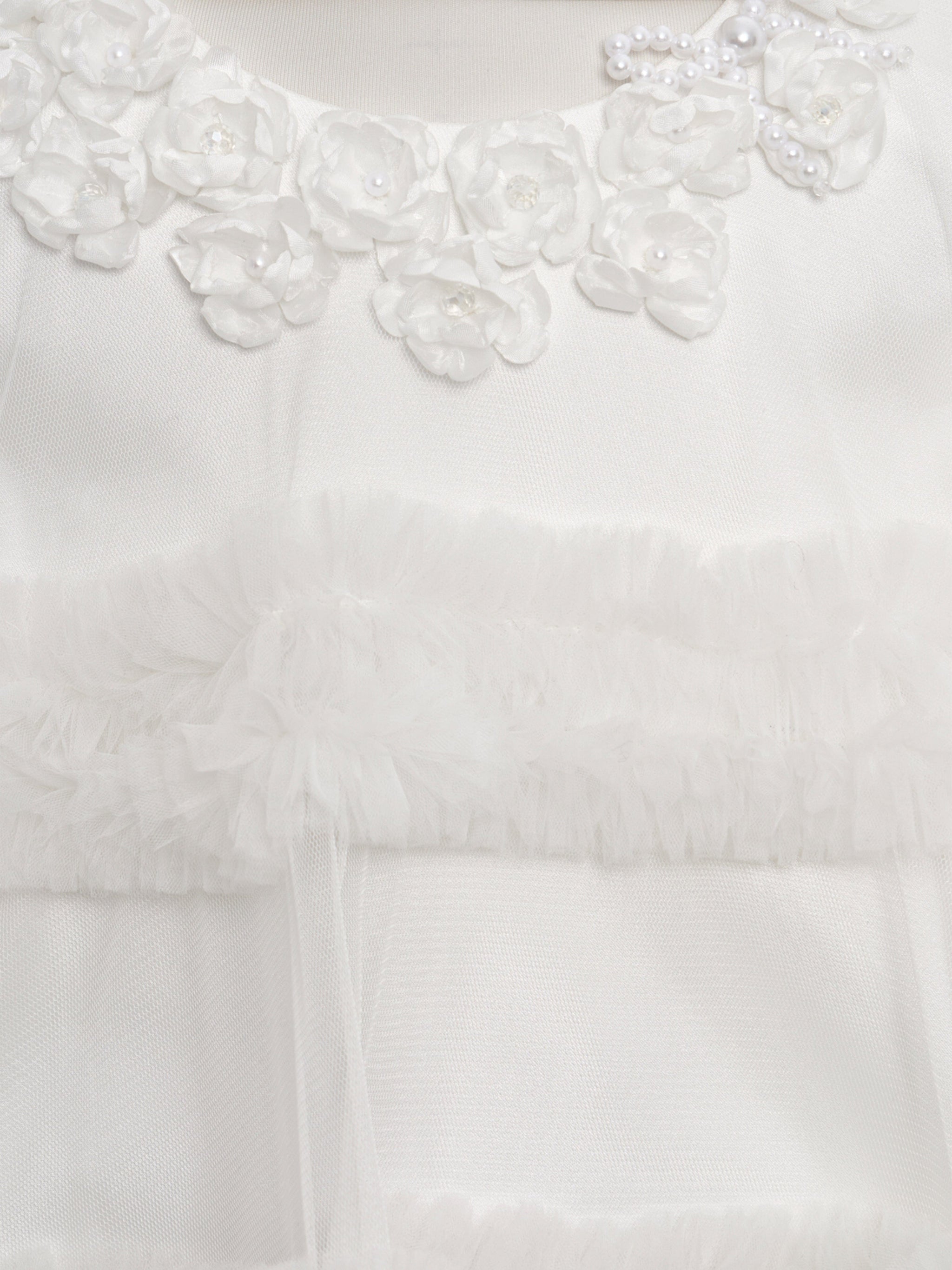 DRESS & Fleur Girls Occasion Dress with Headband in Ivory