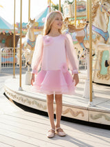DRESS & Fleur Girls Flower Occasion Dress in Pink